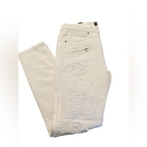 FREEHOLD JEANS, AUTHENTIC COLLECTION DENIM FACTORY SIZE 34X32 COLOR WHITE